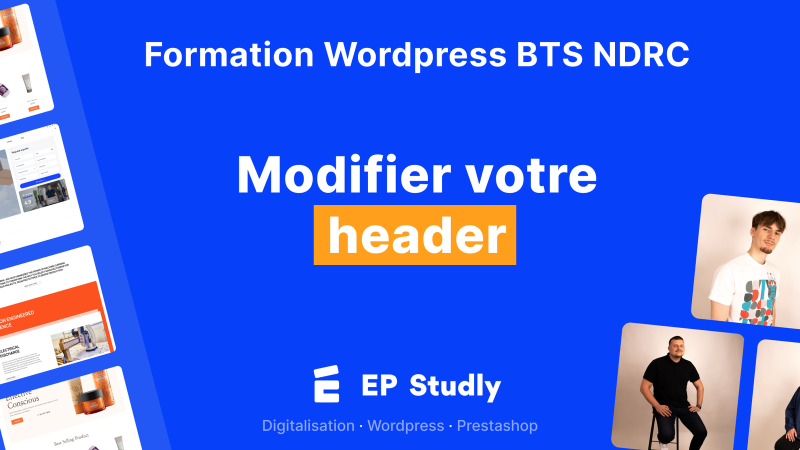 Comment modifier votre header wordpress TUTO E5B