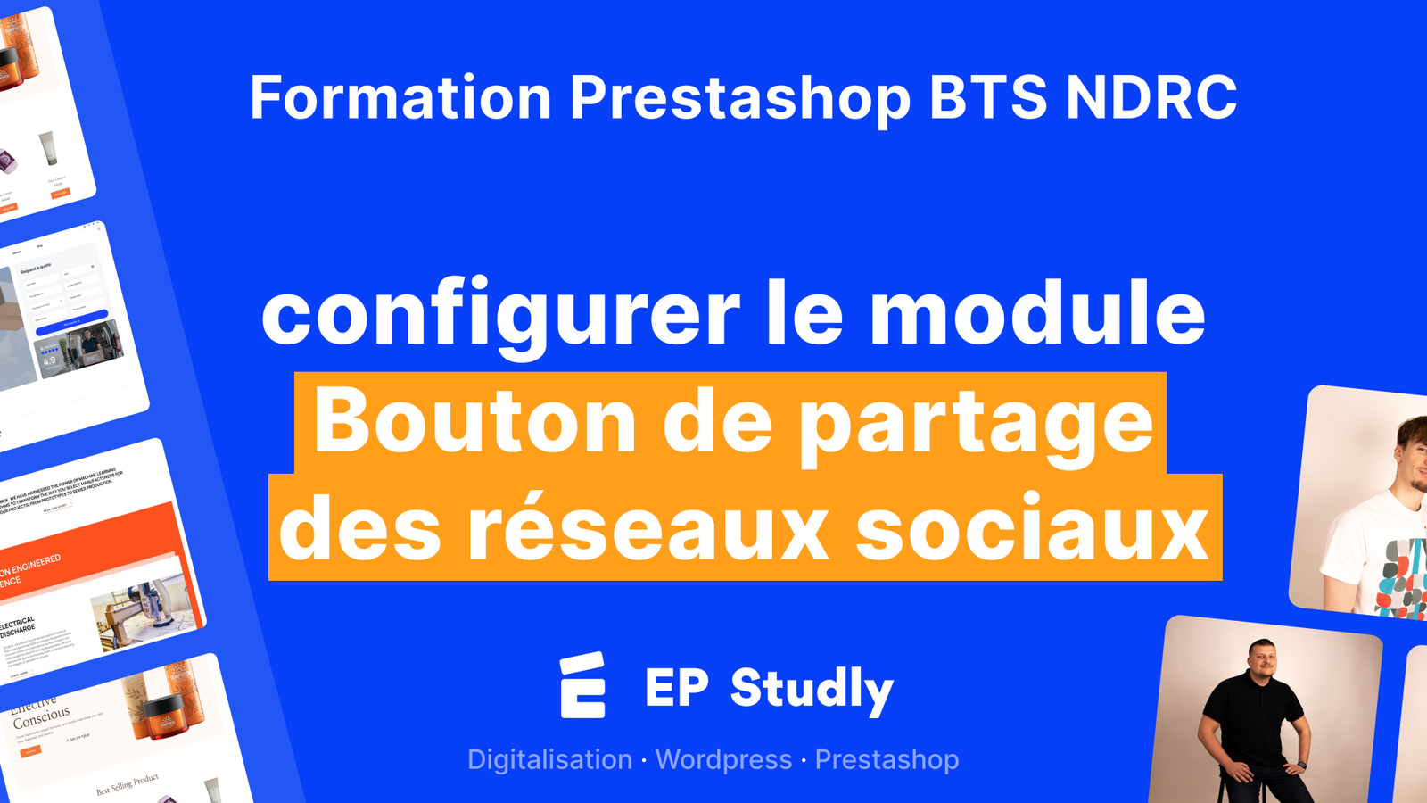 5.6 Activer/désactiver et configurer le module Bouton de partage des réseaux sociaux